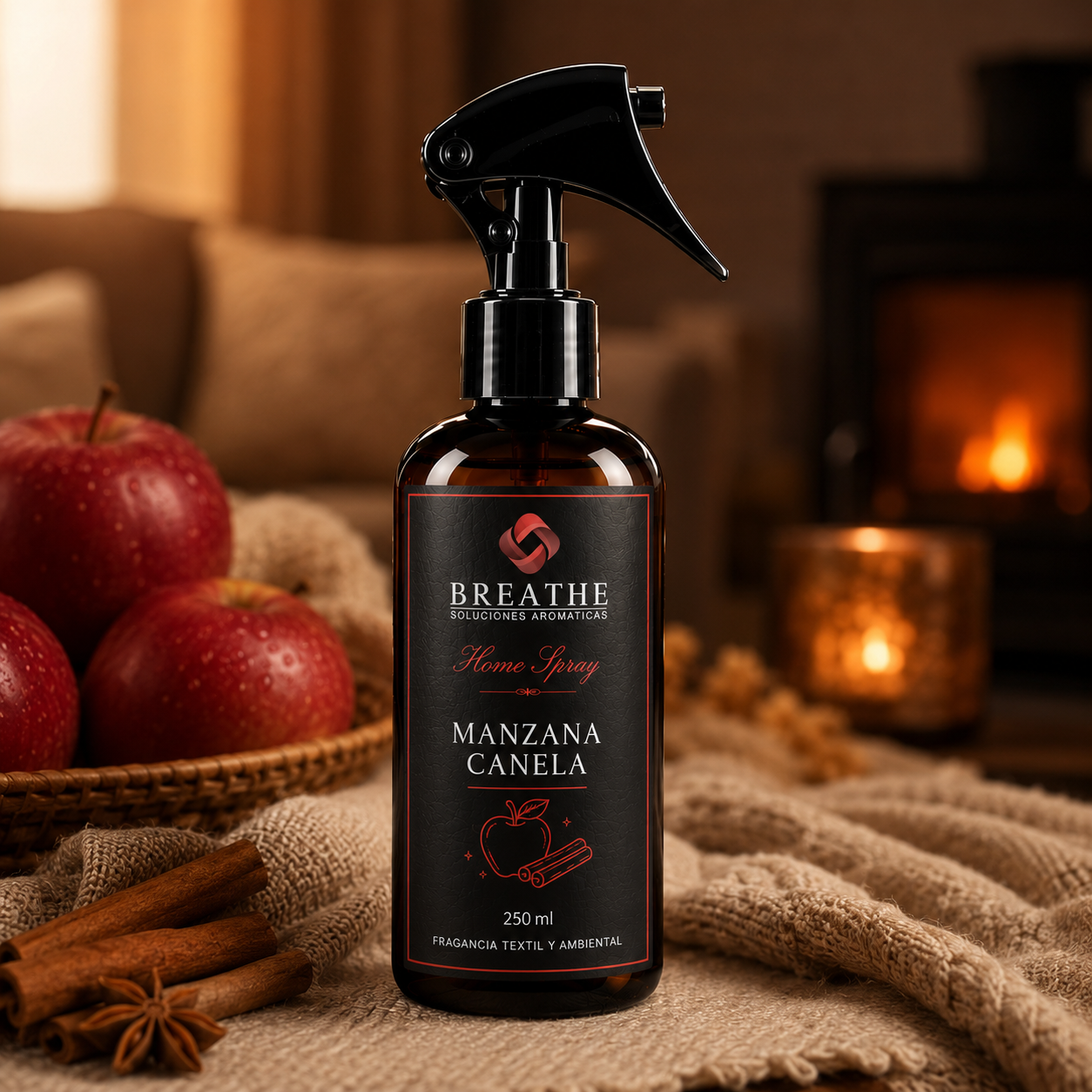Fragancia Texil - Ambiental Manzana Canela